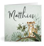 Geburtskarten mit dem Vornamen Matthies