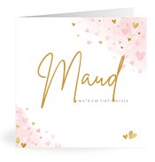 Geboortekaartjes met de naam Maud