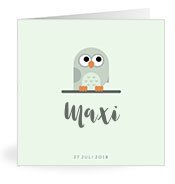 Geburtskarten mit dem Vornamen Maxi