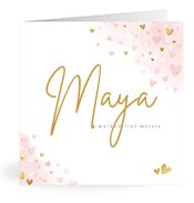 Geboortekaartjes met de naam Maya