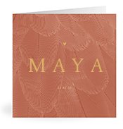 Geburtskarten mit dem Vornamen Maya