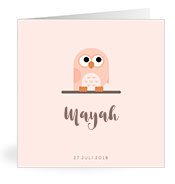 Geburtskarten mit dem Vornamen Mayah