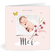 Geburtskarten mit dem Vornamen Mei