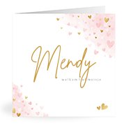 Geboortekaartjes met de naam Mendy