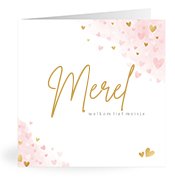 Geburtskarten mit dem Vornamen Merel