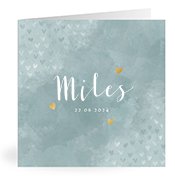 Geburtskarten mit dem Vornamen Miles
