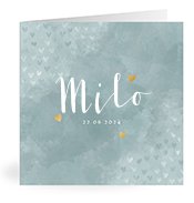 Geboortekaartjes met de naam Milo
