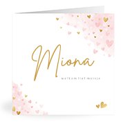 Geboortekaartjes met de naam Miona