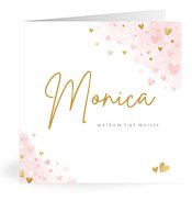 Geburtskarten mit dem Vornamen Monica