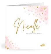 Geboortekaartjes met de naam Nicolle