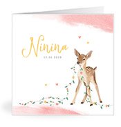 Geburtskarten mit dem Vornamen Ninina