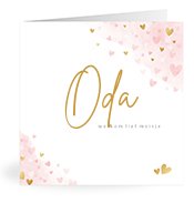 Geboortekaartjes met de naam Oda