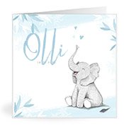 Geburtskarten mit dem Vornamen Olli