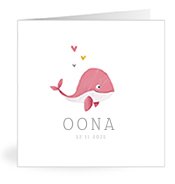 Geburtskarten mit dem Vornamen Oona