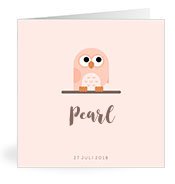 Geburtskarten mit dem Vornamen Pearl