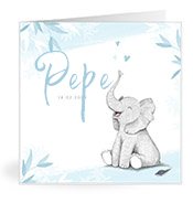 Geburtskarten mit dem Vornamen Pepe