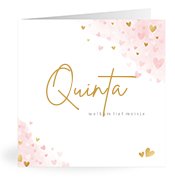 Geboortekaartjes met de naam Quinta