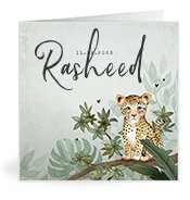 Geburtskarten mit dem Vornamen Rasheed