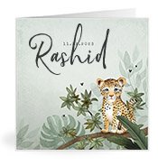 Geburtskarten mit dem Vornamen Rashid
