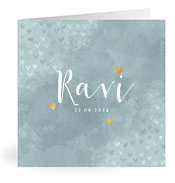Geburtskarten mit dem Vornamen Ravi