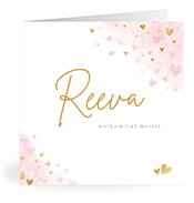 Geboortekaartjes met de naam Reeva