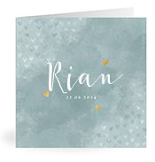 Geburtskarten mit dem Vornamen Rian