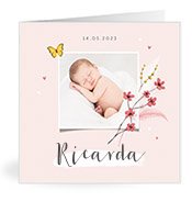 Geburtskarten mit dem Vornamen Ricarda
