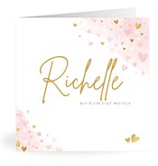 Geboortekaartjes met de naam Richelle
