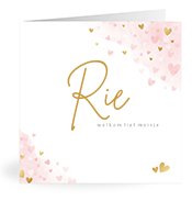 Geboortekaartjes met de naam Rie