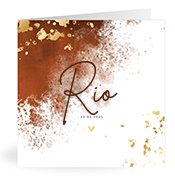 Geburtskarten mit dem Vornamen Rio