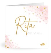 Geburtskarten mit dem Vornamen Rita