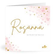Geboortekaartjes met de naam Rosanna