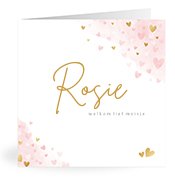 Geboortekaartjes met de naam Rosie