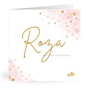 Geboortekaartjes met de naam Roza