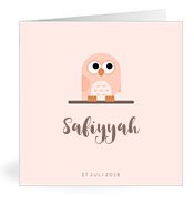 Geburtskarten mit dem Vornamen Safiyyah