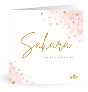 Geboortekaartjes met de naam Sahara