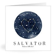 Geburtskarten mit dem Vornamen Salvator