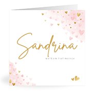 Geboortekaartjes met de naam Sandrina