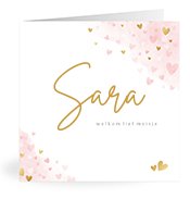 Geboortekaartjes met de naam Sara