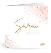 Geboortekaartjes met de naam Sarai
