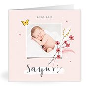 Geburtskarten mit dem Vornamen Sayuri