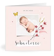Geburtskarten mit dem Vornamen Scharlotte