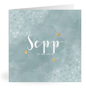 Geburtskarten mit dem Vornamen Sepp
