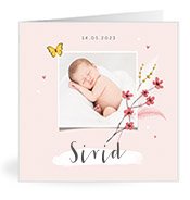 Geburtskarten mit dem Vornamen Sirid