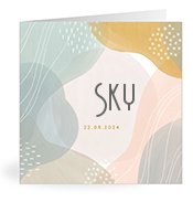 Geburtskarten mit dem Vornamen Sky