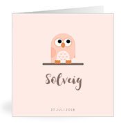 Geburtskarten mit dem Vornamen Solveig