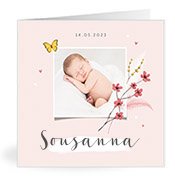 Geburtskarten mit dem Vornamen Sousanna