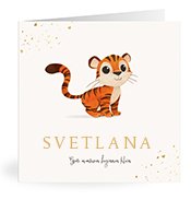 Geburtskarten mit dem Vornamen Svetlana