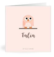 Geburtskarten mit dem Vornamen Talia