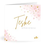 Geboortekaartjes met de naam Teske